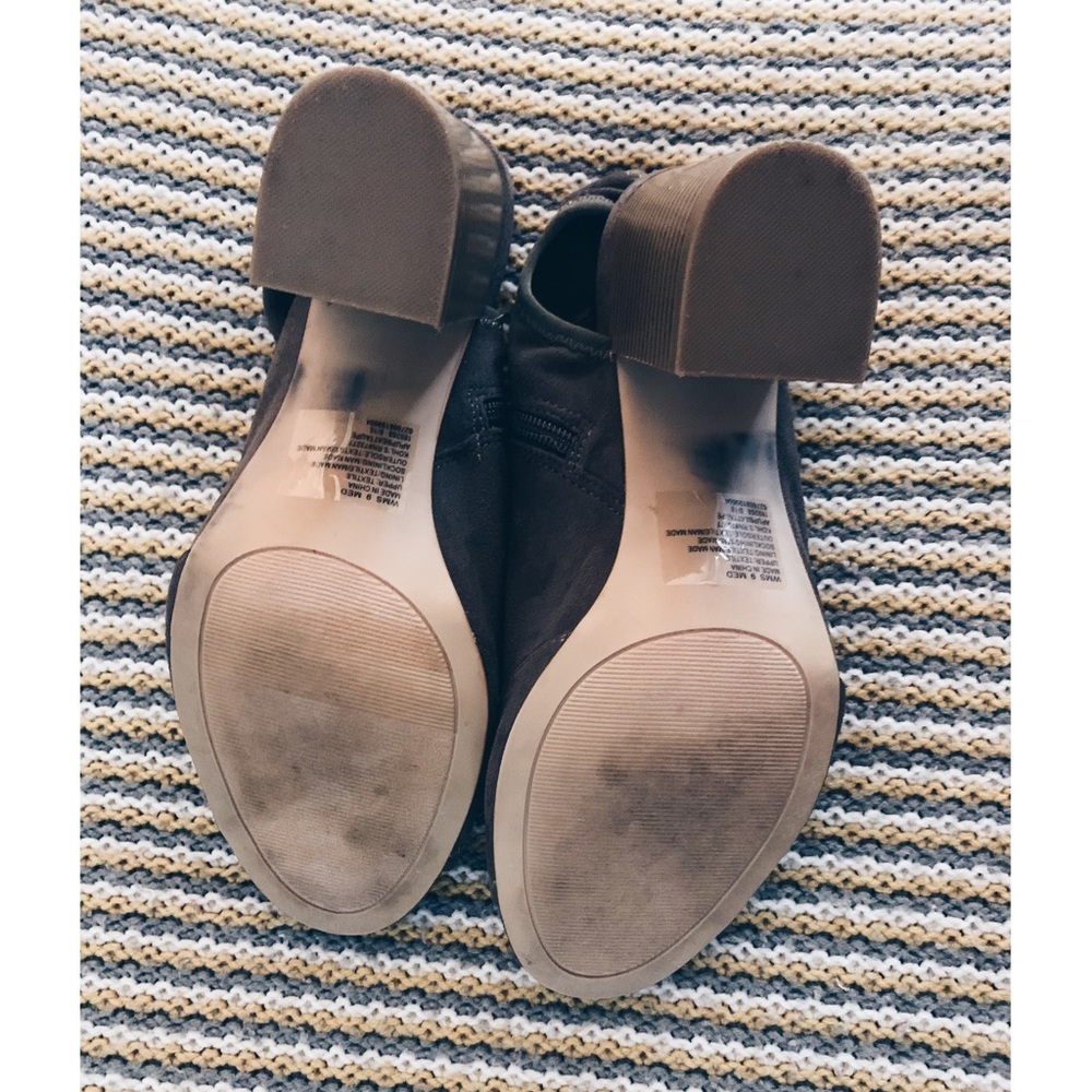 Apt 9 Stretch Suede Open Toe Booties - image 4